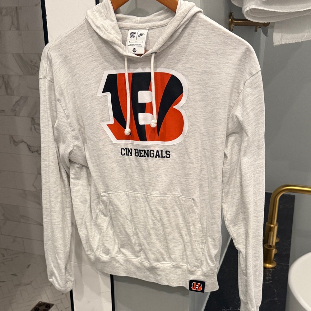 Nike CIN Bengals Gray Hoodie